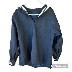 DSCP Quarterdeck Navy Naval Blue Dress Jumper Uniform Wool Sailor Cracker Jack
